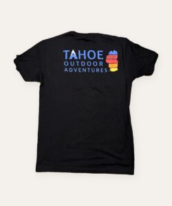Tahoe Outdoor Adventures t-shirt, black back