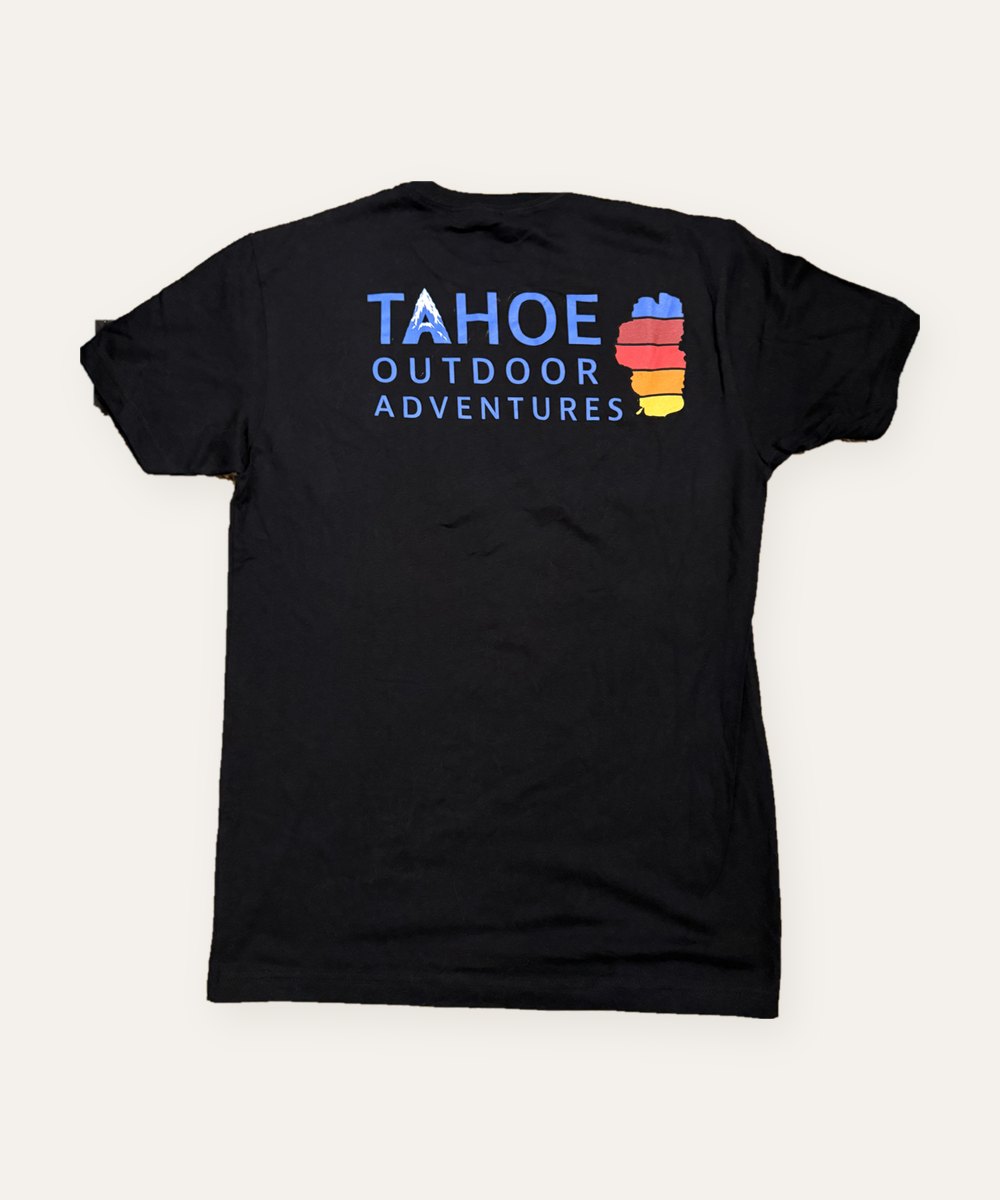Tahoe Outdoor Adventures t-shirt, black back