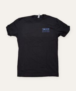 Tahoe Outdoor Adventures t-shirt, black front