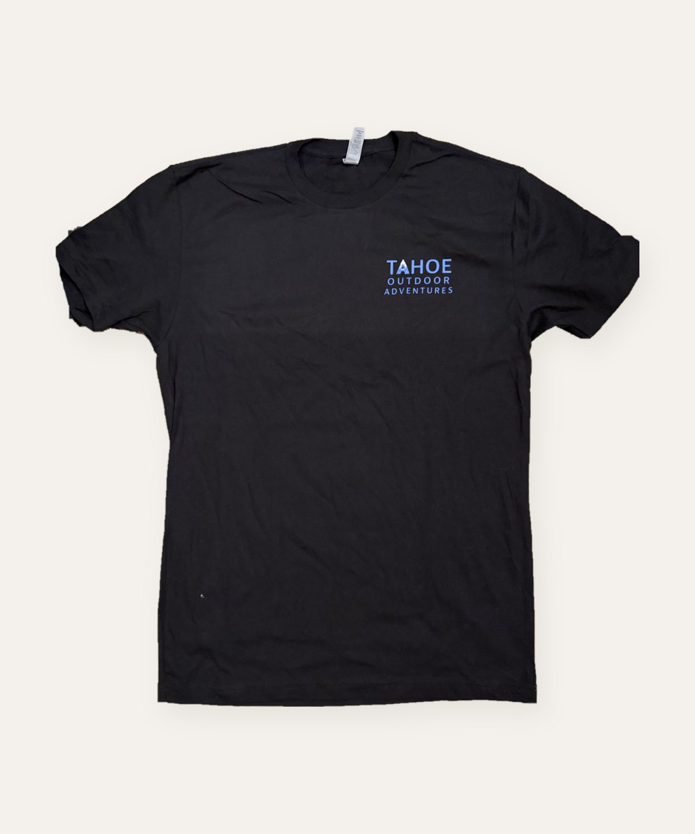 Tahoe Outdoor Adventures t-shirt, black front
