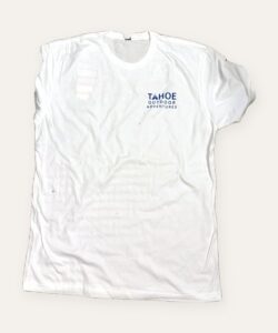 Tahoe Outdoor Adventures t-shirt, white front