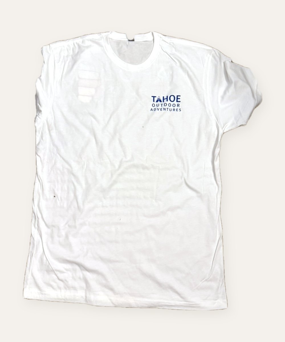 Tahoe Outdoor Adventures t-shirt, white front
